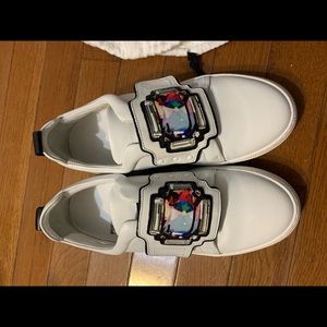creative PH white leather Gem slip on sneaker